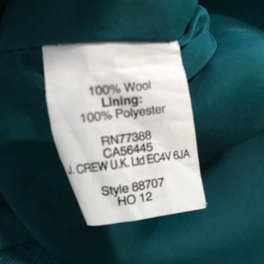 J.Crew Women's 14‎ No 2 Pencil Wool Skirt Business Office Contemporary